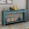 Console Table for Entryway Hallway Sofa Table with Storage 4 Drawers and Bottom Shelf