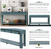 Console Table for Entryway Hallway Sofa Table with Storage 4 Drawers and Bottom Shelf