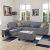 Sectional Sofa Set with Extra Wide Chaise Lounge and Storage Convertible Sectional Sofa Couch Modern L-Shaped Couch